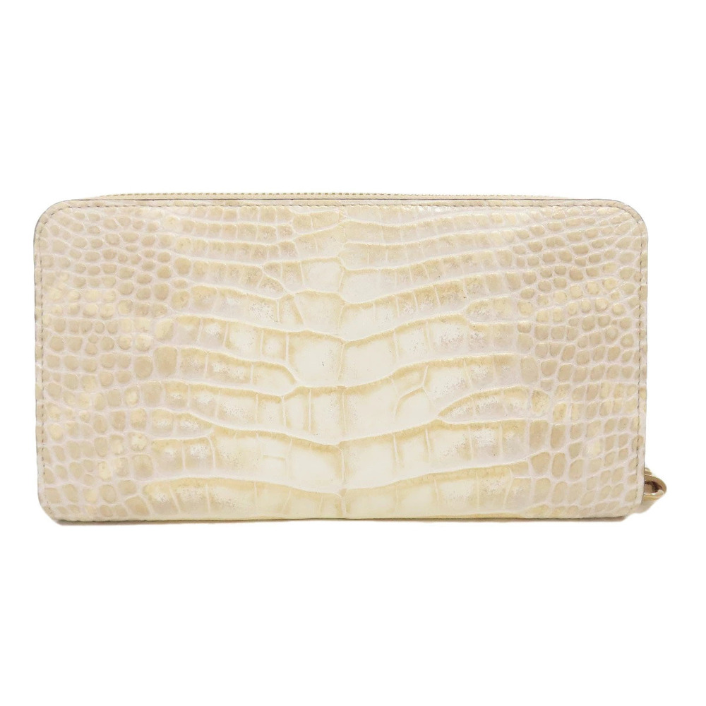 Louis Vuitton Wallet Wallet Zippy Leather Crocodile Long Black